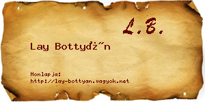 Lay Bottyán névjegykártya